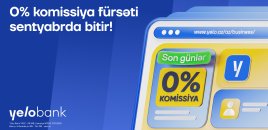 Yelo Bank-ın 0% komissiyalı biznes kampaniyasına qoşulun!