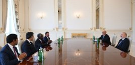 Prezident “Global Infrastructure Partners” şirkətinin rəhbərini qəbul etdi - FOTOLAR
