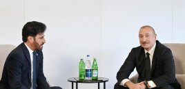 İlham Əliyev Beynəlxalq Avtomobil Federasiyasının prezidenti ilə görüşüb