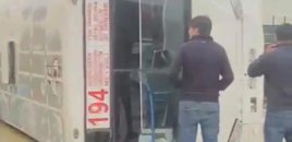 Bakıda sərnişin avtobusu aşdı