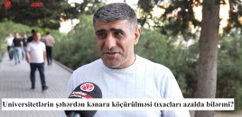Universitetlər şəhərdən köçürülsə, tıxaclar azalacaq? – VİDEOSORĞU