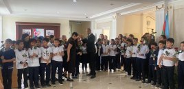 254 saylı məktəbdə veteran müəllimlərlə görüş keçirilib - FOTOLAR - VİDEO