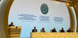 Əhliman Əmiraslanov Türkmənistanda beynəlxalq konfransda çıxış edib - FOTOLAR