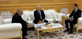 İlham Əliyev Vladimir Putin və Sərdar Berdiməhəmmədovla görüşüb - FOTO
