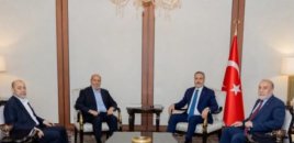 Hakan Fidan HƏMAS nümayəndə heyəti ilə görüşüb