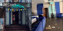Kiyevə raket hücumu zamanı Azərbaycan restoranı dağıldı: Xəsarət alanlar var