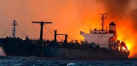 Üçüncü tanker minaya düşdü