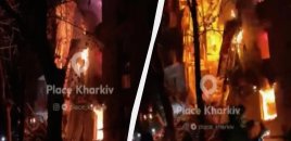 Rusiya Xarkova hücum edib, çoxmərtəbəli yaşayış binasının bir girişi çöküb