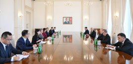 Prezident İlham Əliyev Çin Kommunist Partiyası Mərkəzi Komitəsinin Siyasi Bürosunun üzvünü qəbul edib