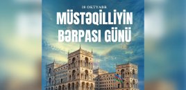 Azərbaycan XİN: Müstəqilliyin Bərpası Günü xalqımızın dövlətçilik ənənələrinə sadiqliyinin təcəssümüdür