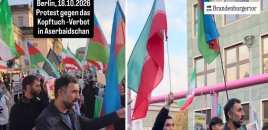 Azərbaycan himni altında İran bayraqları: Almaniyadakı aksiyanın arxasında hansı maraqlar dayanır? – TƏHLİL