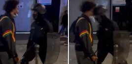 BTQ: Parisdə polis bir kanakı amansızcasına döyüb