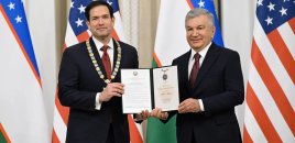 Mirziyoyev Rubio və Trampın elçisini təltif edib