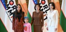 Leyla Əliyeva Səmərqənddə açılış mərasimində - Fotolar