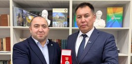 Aqil Ələsgər Bişkekdə medalla təltif olundu – Qırğızıstan Jurnalistlər Birliyinin fəxri üzvü seçildi - FOTOLAR