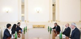 Prezident İlham Əliyev Dünya Turizm Təşkilatının Baş katibini qəbul edib