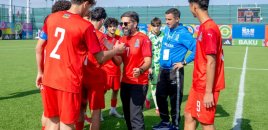 Rövşən Nəcəf və Canni İnfantino U-15 dünya çempionatının oyunlarını izləyiblər