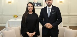 Leyla Əliyeva Müsəlman Ağsaqqalları Şurasının Baş katibi ilə görüşdü - FOTOLAR