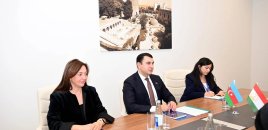 Adil Kərimli Bakıda Tacikistanın mədəniyyət naziri ilə görüşüb