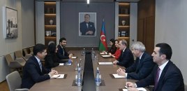 Ceyhun Bayramov Dünya Turizm Təşkilatının Baş katibi ilə görüşüb