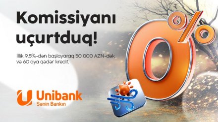 Unibank bir günlük “Komissiyasız çərşənbə” aksiyası keçirir