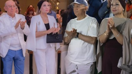Kəmaləddin Heydərov festivalı xanımı ilə izlədi - Fotolar