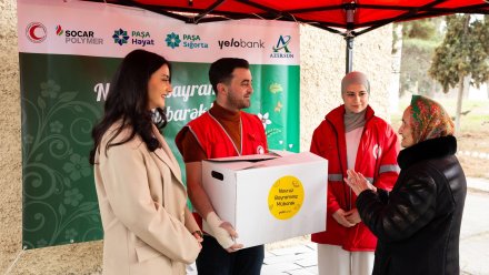 Yelo Bank-dan aztəminatlı ailələrə bayram sevinci