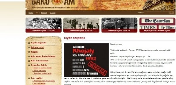 Azərbaycanlı hakerlər ermənilərin Bakı haqda yaratdığı saytı dağıtdılar - FOTO
