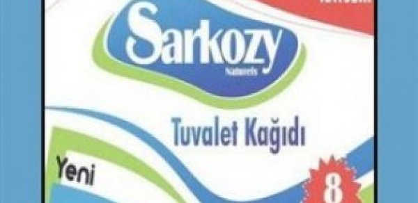 Sarkozi tualet kağızı oldu