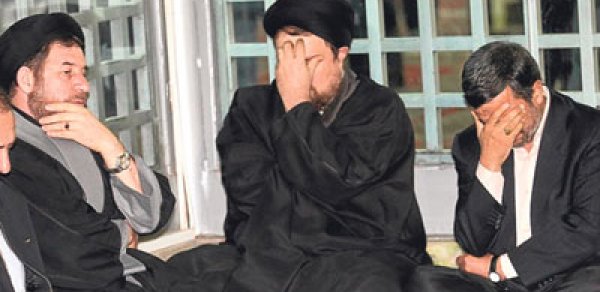 Prezident nəvəsinin yanında ağladı - FOTOLAR