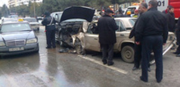 Azərbaycanda baş verən yol qəzalarında 20 nəfər xəsarət aldı