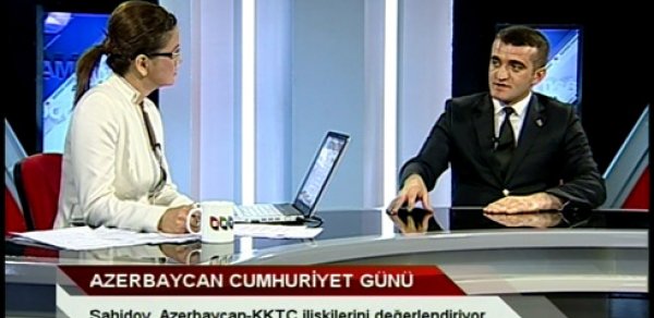Əhməd Şahidov Şimali Kiprin dövlət televiziyasında çıxış etdi – FOTO – VİDEO