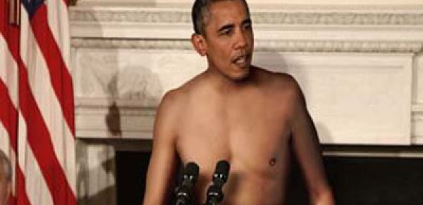 Obamanı soyundurdular - FOTO