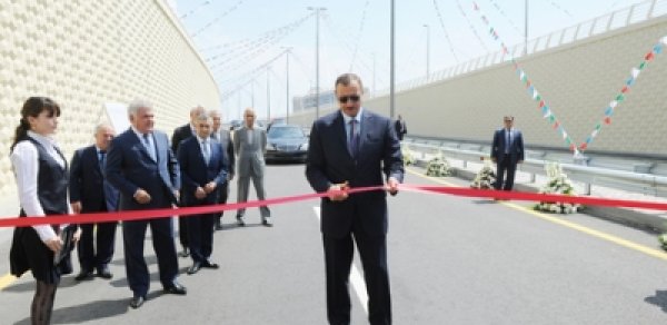 Prezident İlham Əliyev yeni yolun açılışında iştirak etdi -FOTOLAR