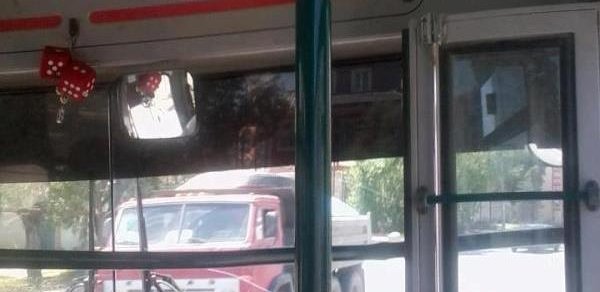 Bakıda marşrut avtobusunda qeyri-adi elan - FOTO