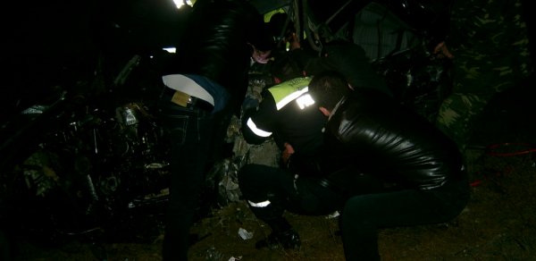 Bakıda dəhşətli qəza: 1 nəfər öldü, yaralılar var - Avtobus maşınları əzdi