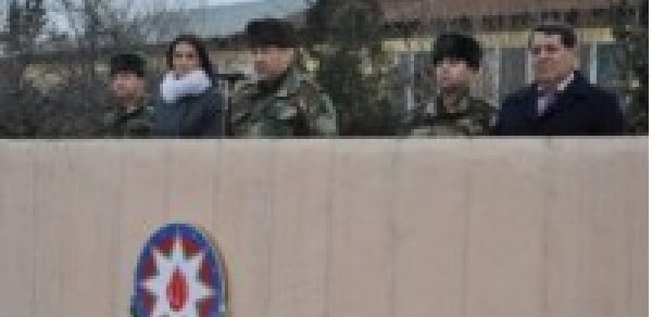 Tovuzda sərhəddə yerləşən əsgərlərlə görüş keçirildi