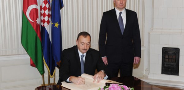 Prezident Xorvatiyanın baş naziri ilə görüşdü - FOTOLAR