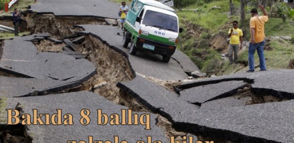 Bakıda 8 ballıq zəlzələ ola bilər