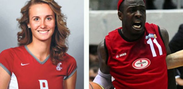 Basketbolçu voleybolçunu zorladı - FOTO