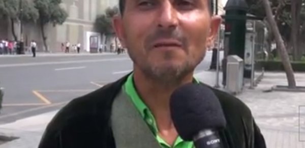 Bakıda özünü Allahın köməkçisi adlandıran adam peyda oldu -  VİDEO 