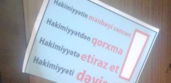 Bakıda Azərbaycan hakimiyyətinə qarşı vərəqələr yayılır -  FOTO 