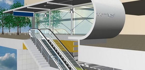 ‘Elmlər Akademiyası’ metrosunun yeni çıxışı belə olacaq -  FOTOLAR 