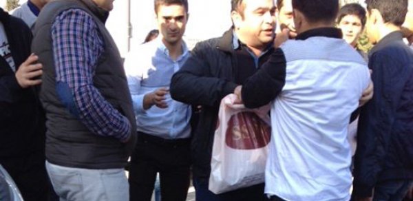 Bakıda küçənin ortasında dava -  FOTOLAR 