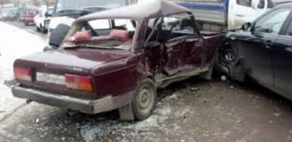Cəlilabadda iki avtomobil toqquşub - 2 ölü, 3 yaralı 