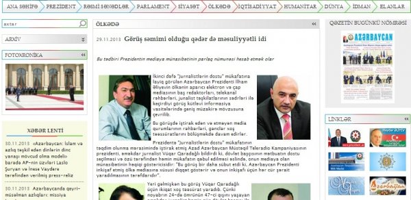 Hacıbəy Heydərli: Bu görüş həm də Azərbaycan hakimiyyətinin yeni mediaya qayğısının, diqqətinin bariz göstəricisi oldu
