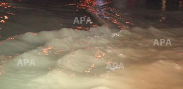 Xətaini su basdı - FOTOLAR 