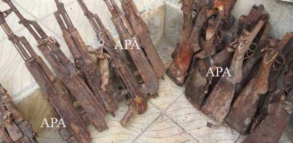 Bakıda külli miqdarda silah-sursat tapılıb – FOTO 
