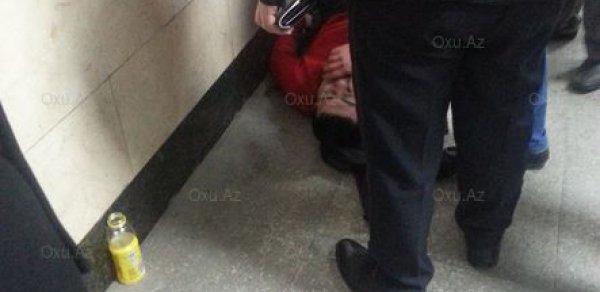 Bakı metrosunda gənc oğlan ölümdən döndü -  FOTOLAR 