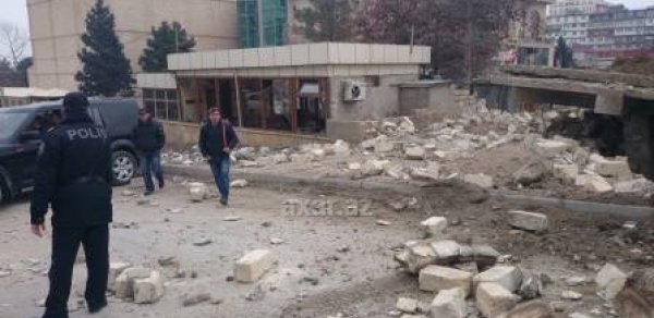 Bakı səhərini partlayışla açdı - FOTOLAR 
